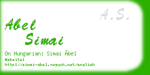 abel simai business card