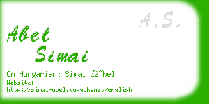 abel simai business card